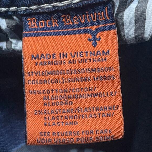 Rock‎ Revival Jeans Women 26 Sundee Bootcut Stretch Medium Wash Embroidered - Picture 13 of 16